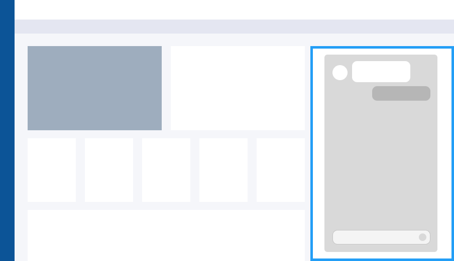 Collapsible sliding side panel interaction model, the final chosen direction